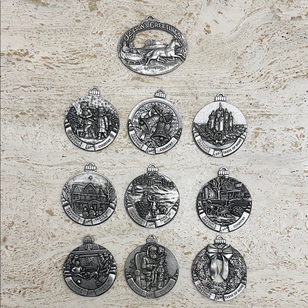 10 Vintage pewter ornaments | Country magazine Season’s Greetings